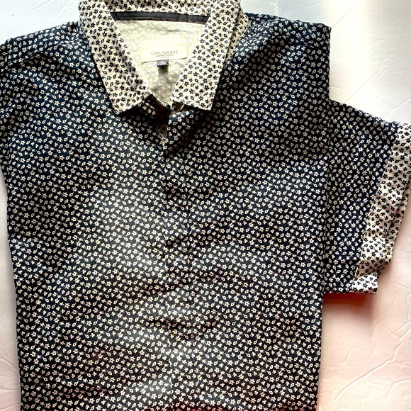 ** SOLD ** Civil Society-Print Black with Off-White - Picture 4 of 4